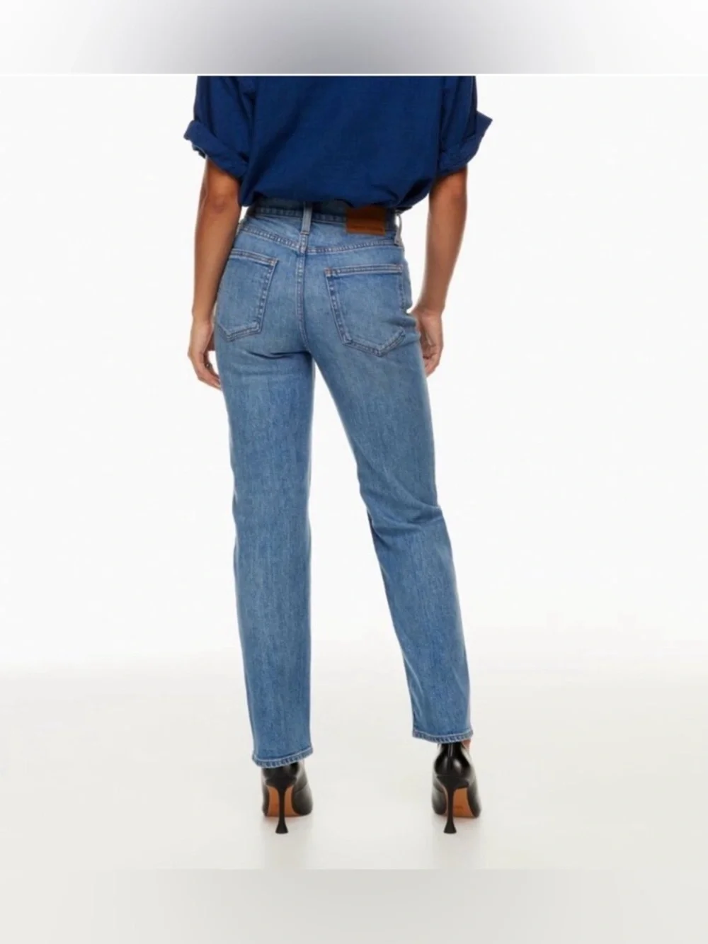 Denim Forum Aritzia The Arlo High Rise Straight 28L Jeans Buttonfly Size 30 - Picture 2 of 11